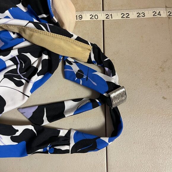 Swimsuits for All Floral Halter One Piece Bathing Suit Plus Size Curvy 20 - Picture 10 of 10